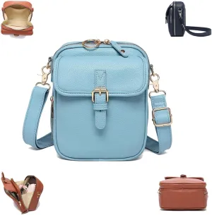 Collaborate Crossbody Leather Bag, Collaboraten1 Crossbody Bag, Vintage Double Layer Large Capacity Mini Cross Body Bags