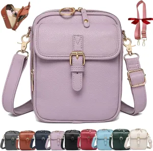 Collaborate Crossbody Leather Bag, Urvashi Leather Small Purse, Collaboraten1 Vintage Shoulder Handbag with Card Slots