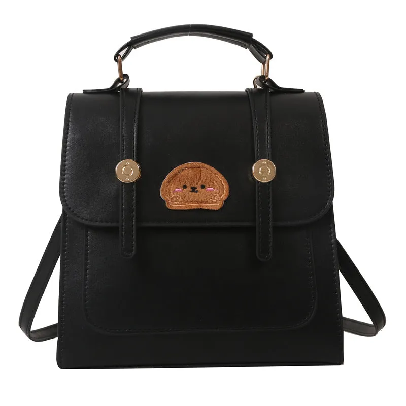 Commuter Simple Textured Fashionable Retro Fashion Backpacks