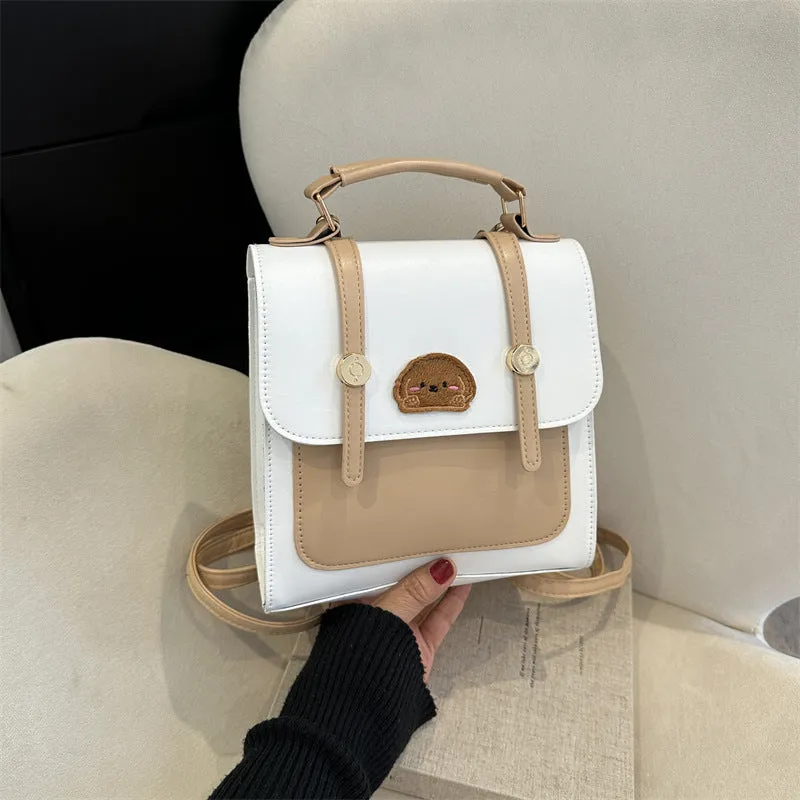 Commuter Simple Textured Fashionable Retro Fashion Backpacks