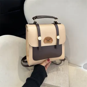 Commuter Simple Textured Fashionable Retro Fashion Backpacks