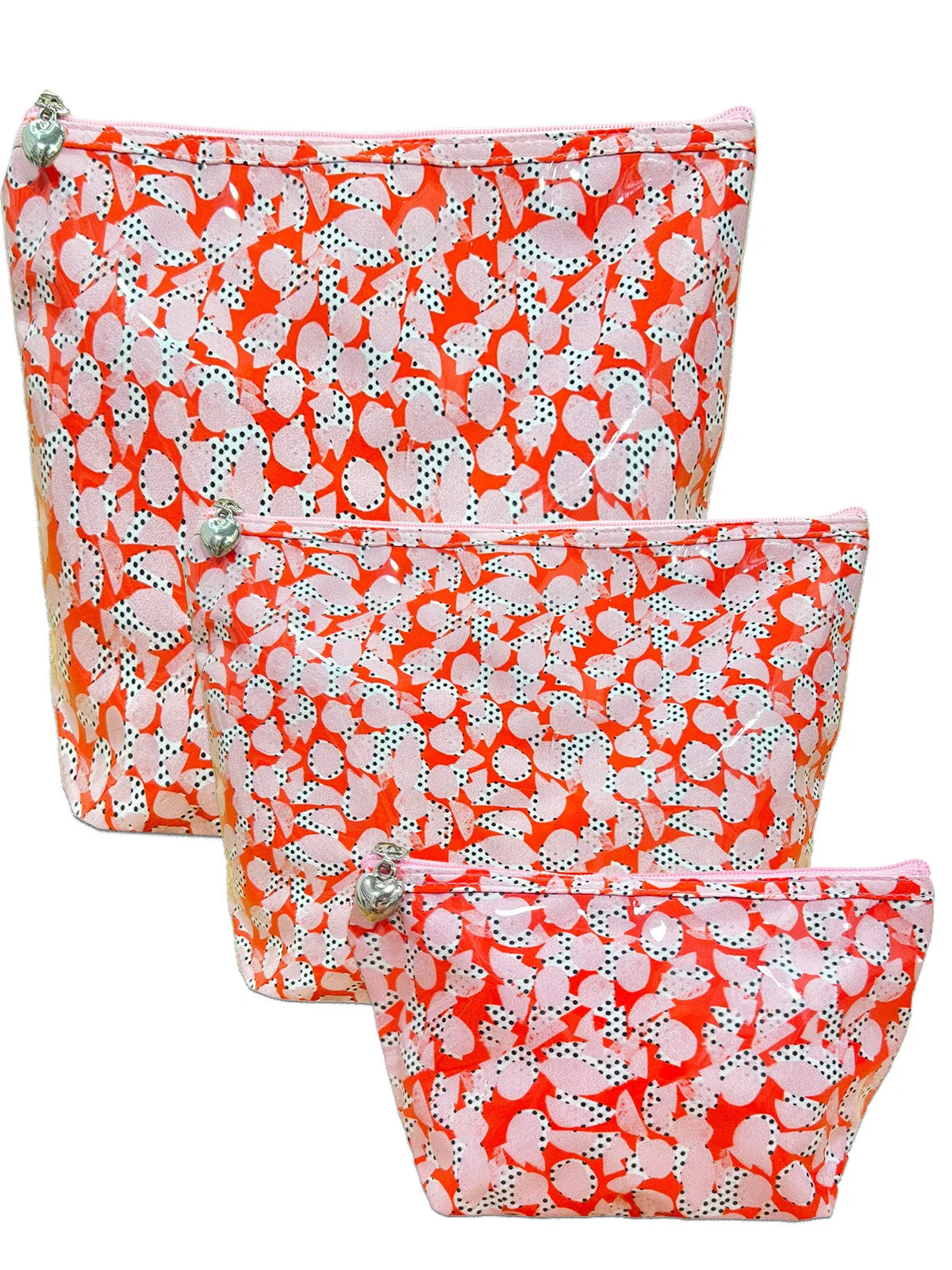 Cosmetic Bag (Medium), Pebble Polka Dot
