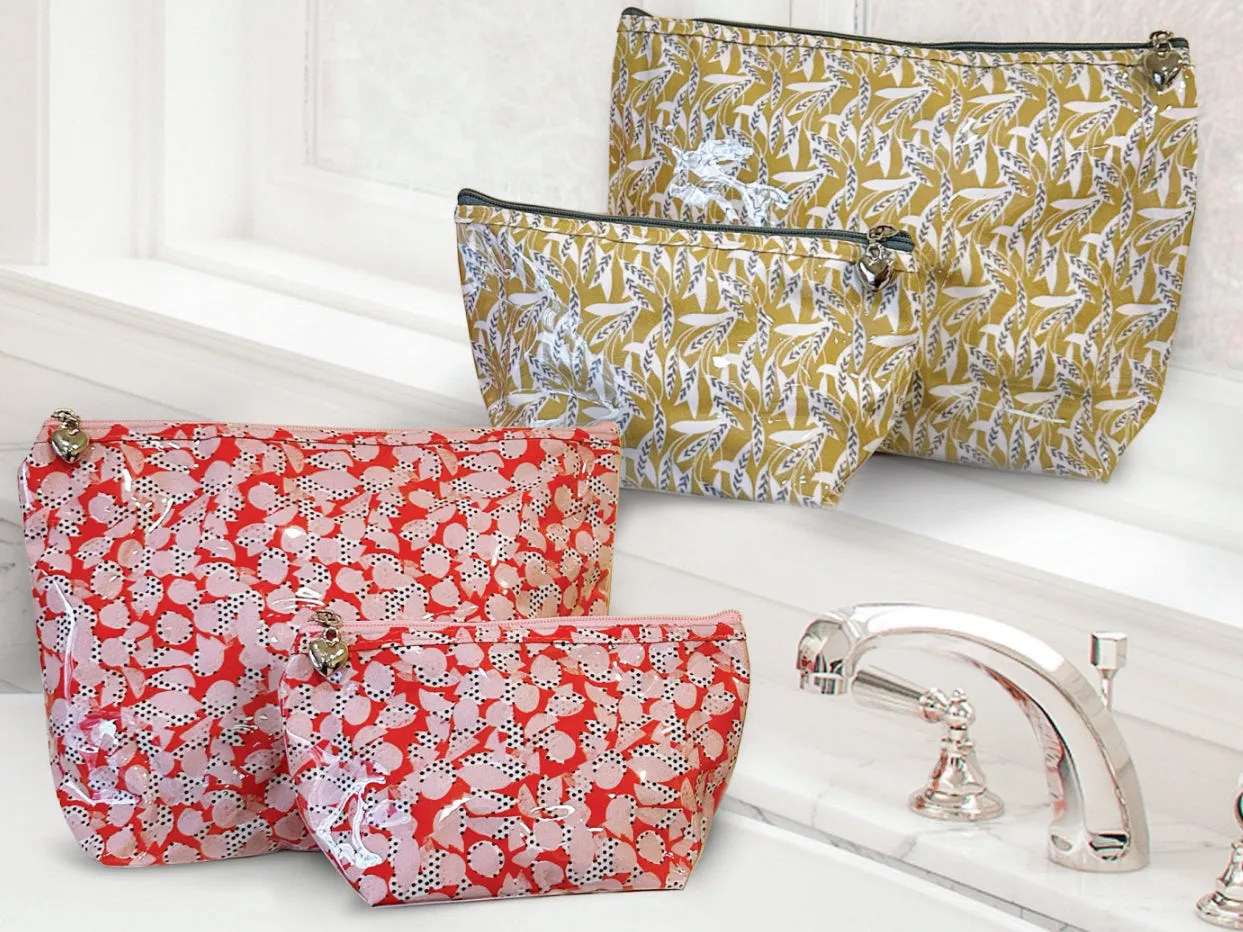 Cosmetic Bag (Medium), Pebble Polka Dot
