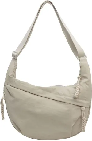 Crescent Crossbody Shoulder Bag For Women Hobo Bag Multi-Pocket Nylon Backpack Travel Shopping Dumpling Bag