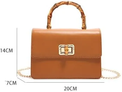 cross-body bag Premium Bamboo Shoulder Bag