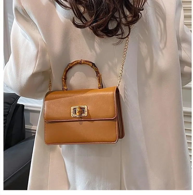 cross-body bag Premium Bamboo Shoulder Bag