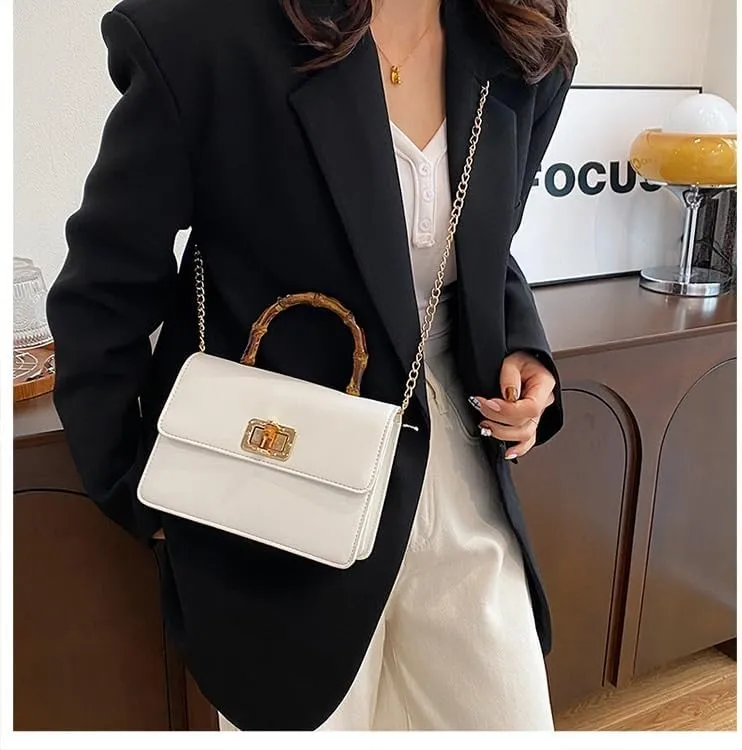 cross-body bag Premium Bamboo Shoulder Bag