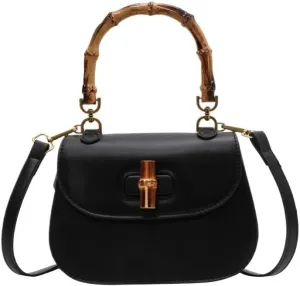 cross-body bag Premium Saddle Shoulder Crossbody Bamboo Bag