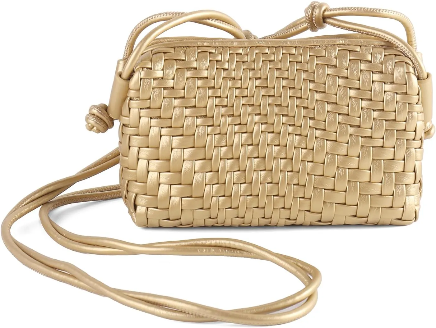 Crossbody Bag For Women Hand Woven Vegan Leather Zip Small Crossbody Bags Shoulder Bag Sling Cross Body Phone Purse