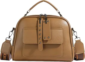 Crossbody Bag for Women,Chic Multi-Layer PU Handbag with Wide shoulder strap- Versatile Hobo Tote,Gifts