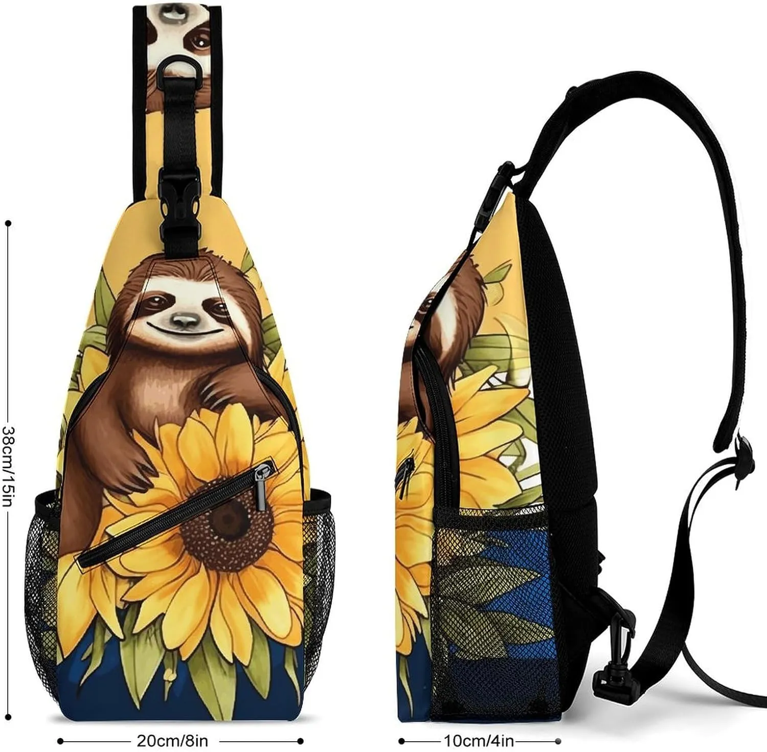 Crossbody Sling Bag Guitar Backpack Sling Bag Travel Hiking Chest Bag Shoulder Bag Daypack