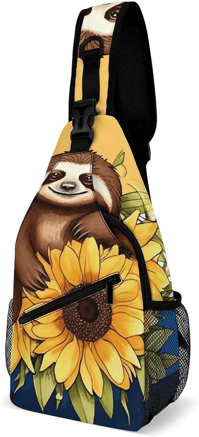 Crossbody Sling Bag Guitar Backpack Sling Bag Travel Hiking Chest Bag Shoulder Bag Daypack
