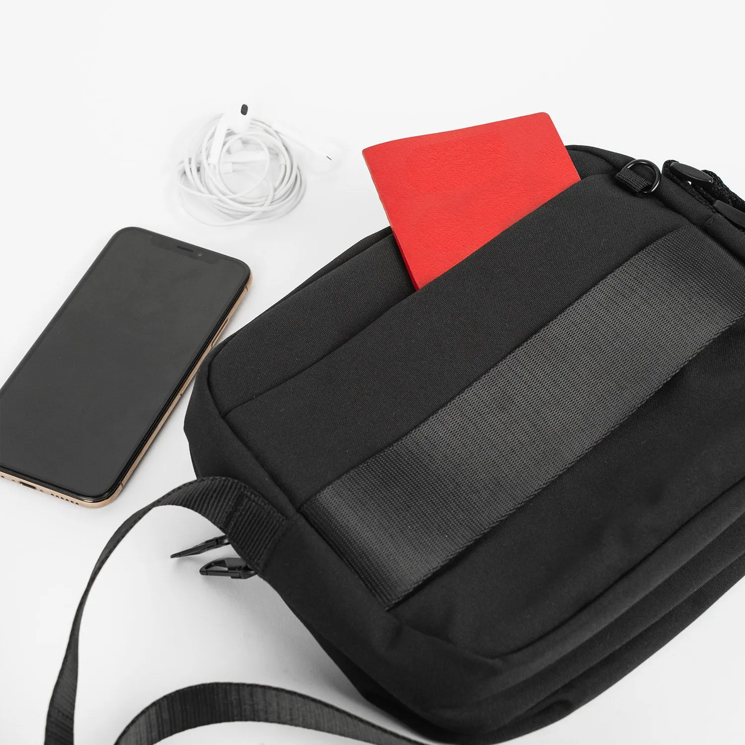 Crossing Jet Set Anti-Theft Multi-Sling with RFID - Black