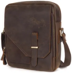 CSCDD Vintage Messenger Bag Vertical Shoulder Bag Crossbody Bag Large Capacity Crossbody Bag