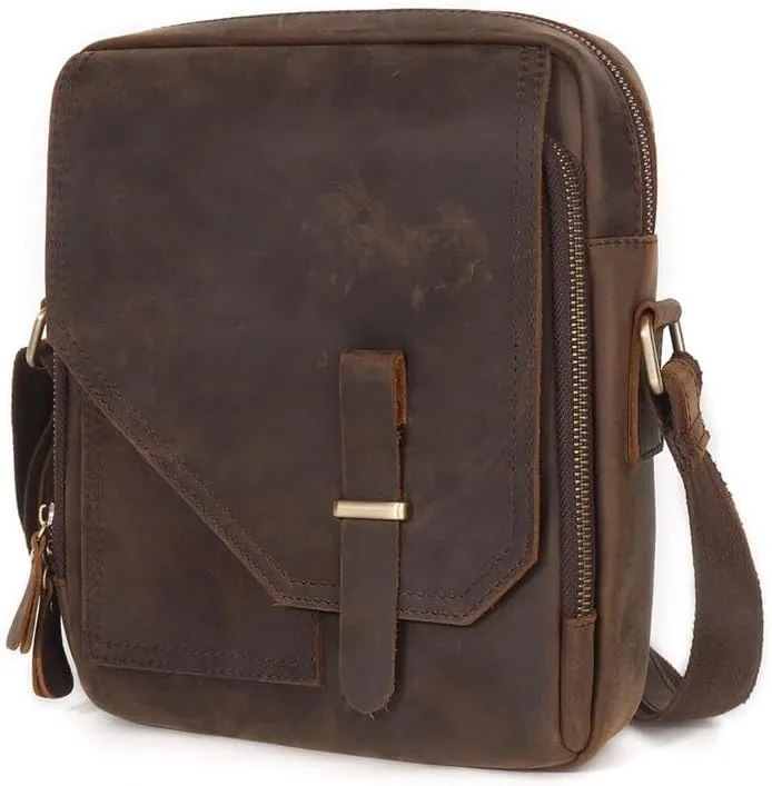 CSCDD Vintage Messenger Bag Vertical Shoulder Bag Crossbody Bag Large Capacity Crossbody Bag