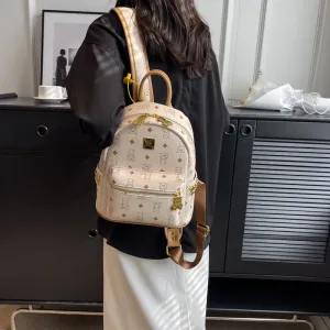 Cute Bear Printed Fashionable Large Capacity Backpacks