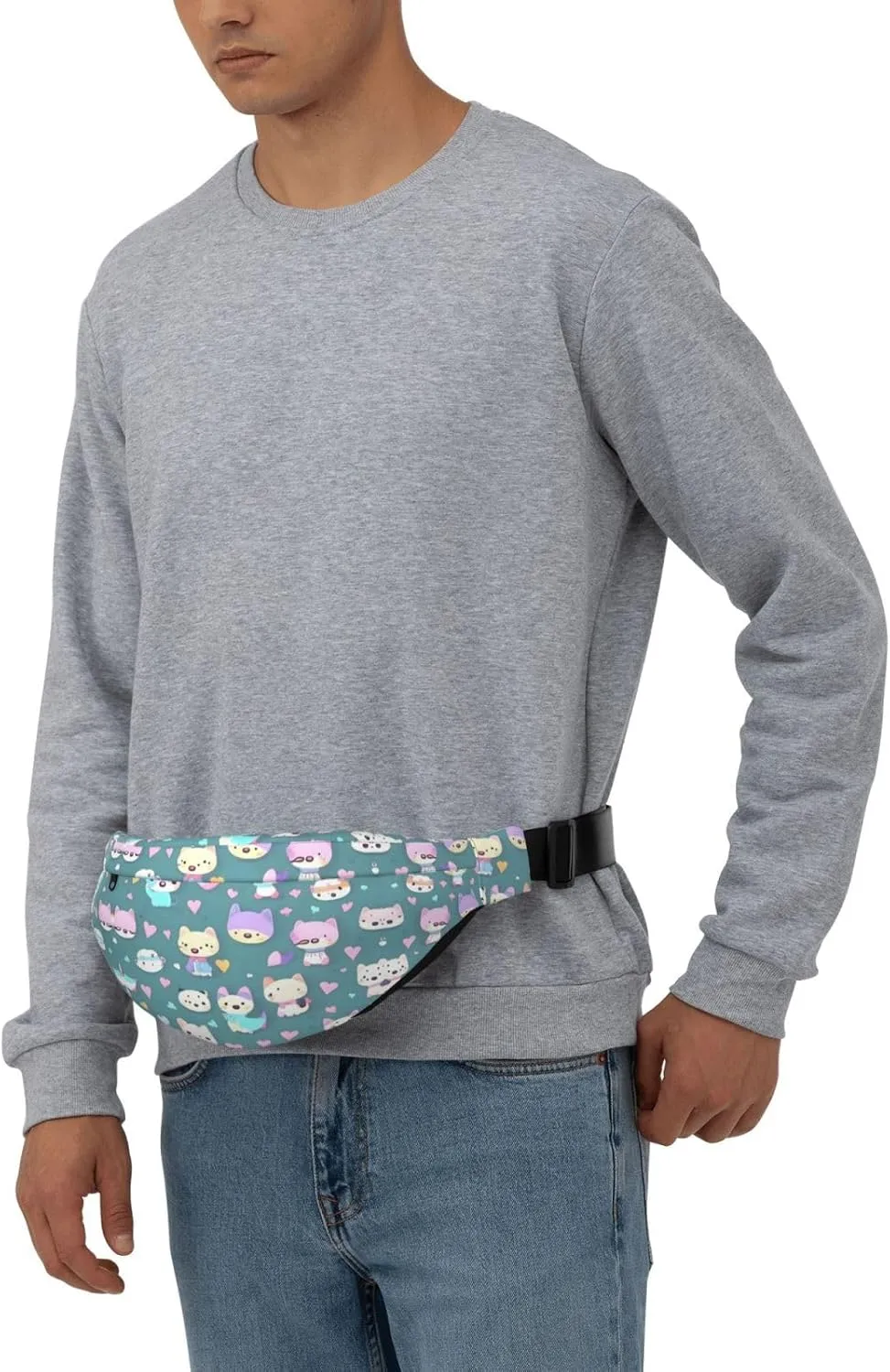 Cute little fox Fashion Crossbody Appearance High capacity outdoor with Adjustable Comfortable Work Leisure Versatile, RXZER23