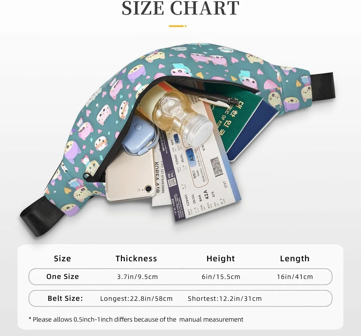 Cute little fox Fashion Crossbody Appearance High capacity outdoor with Adjustable Comfortable Work Leisure Versatile, RXZER23