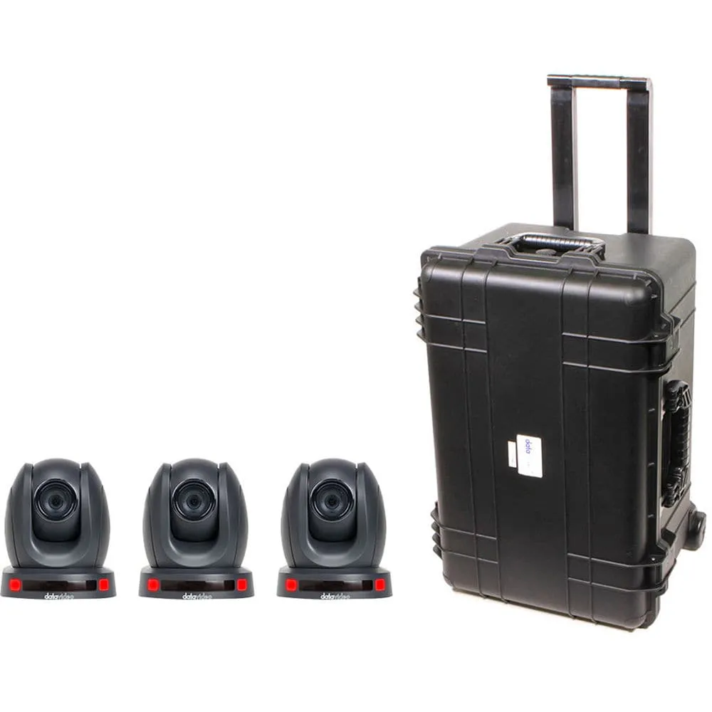 Datavideo GO-3CAM140TC kit (Inlcudes 3x PTC-140T HDBaseT Camera and Case)