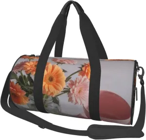 Dawn's Delight Printed Travel Bag,Round Personal Item Storage bag,Foldie Duffel Bag for Traveling Vacation,Fitness,Sports