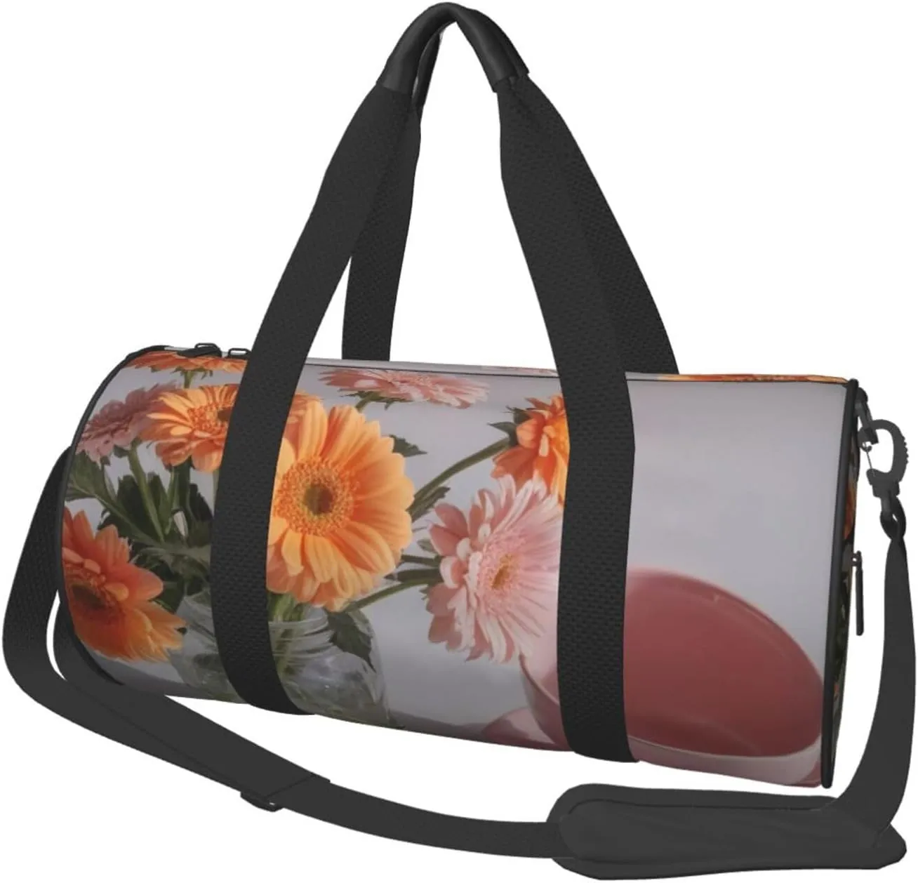 Dawn's Delight Printed Travel Bag,Round Personal Item Storage bag,Foldie Duffel Bag for Traveling Vacation,Fitness,Sports