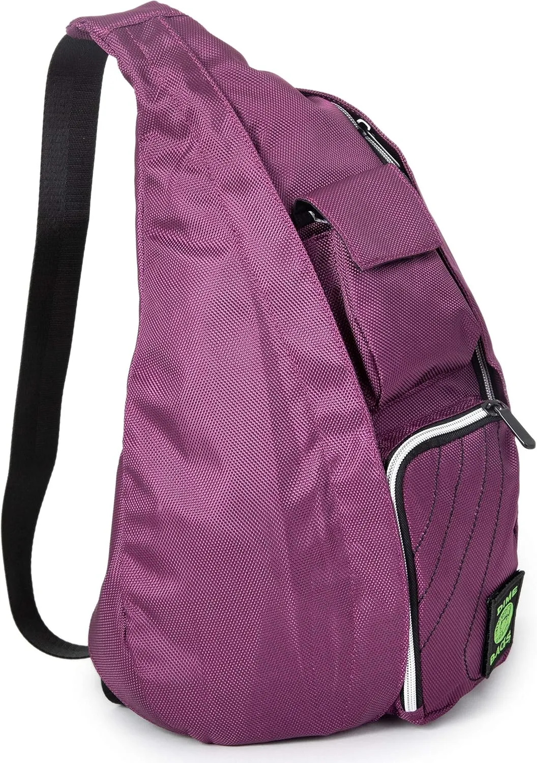 DIME BAGS - Slinger Crossbody Bag - Premium Over the Shoulder Sling Bag - Cross Body Strap Backpack (Plum)