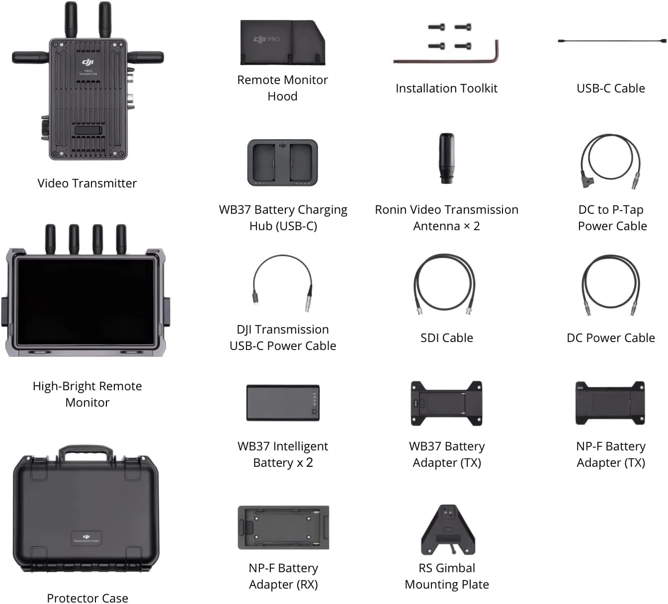 DJI Transmission (High-Bright Monitor Combo), 20,000ft 1080p/60fps Transmission, Transmitter and High-Bright Monitor, Integrated Wireless Receiver, Gimbal/Focus/Camera Control, Independent Recording