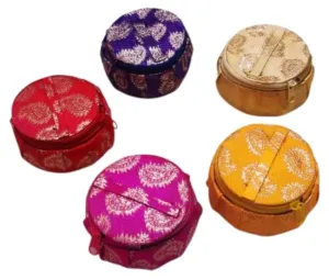 DMS RETAIL Return Gifts for Women, Storage Box, Organizer (Pack of 6 Mixed Colors) Cosmetic case