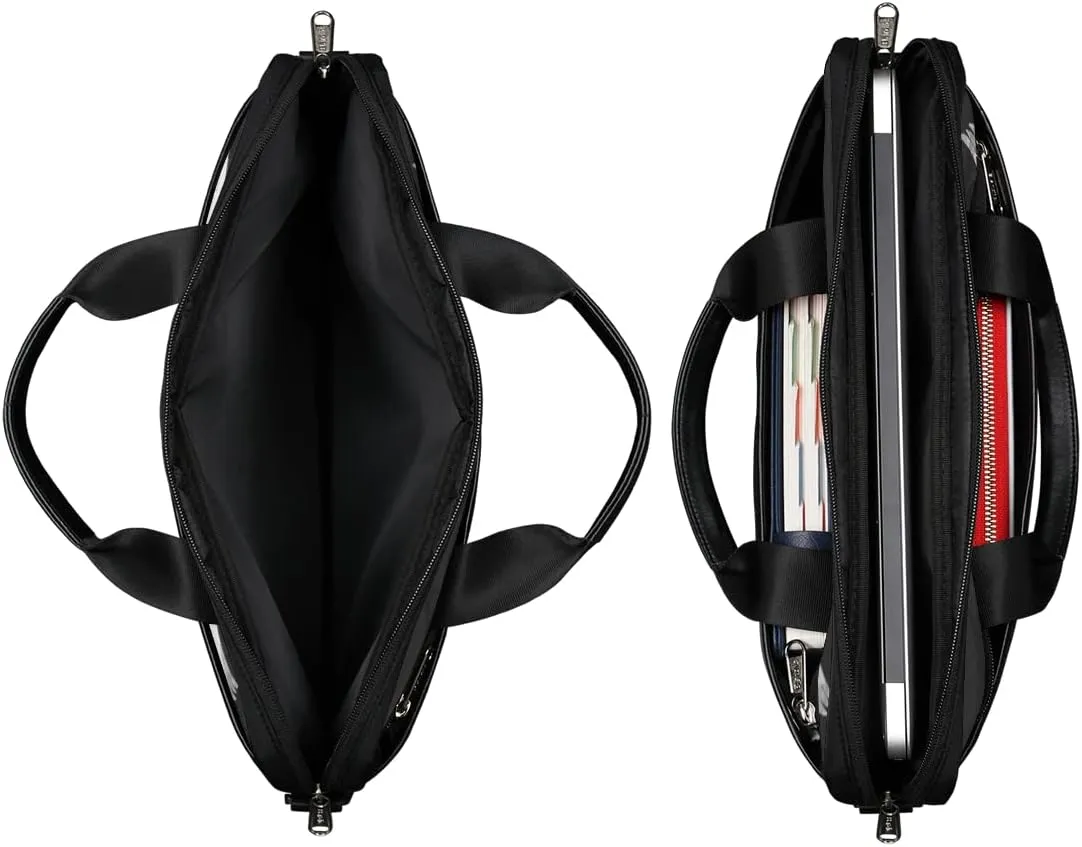 Dolphins Hearts Palm Tree Silhouette Laptop Shoulder Messenger Bag Waterproof Laptop Briefcase Handle Padded Strap