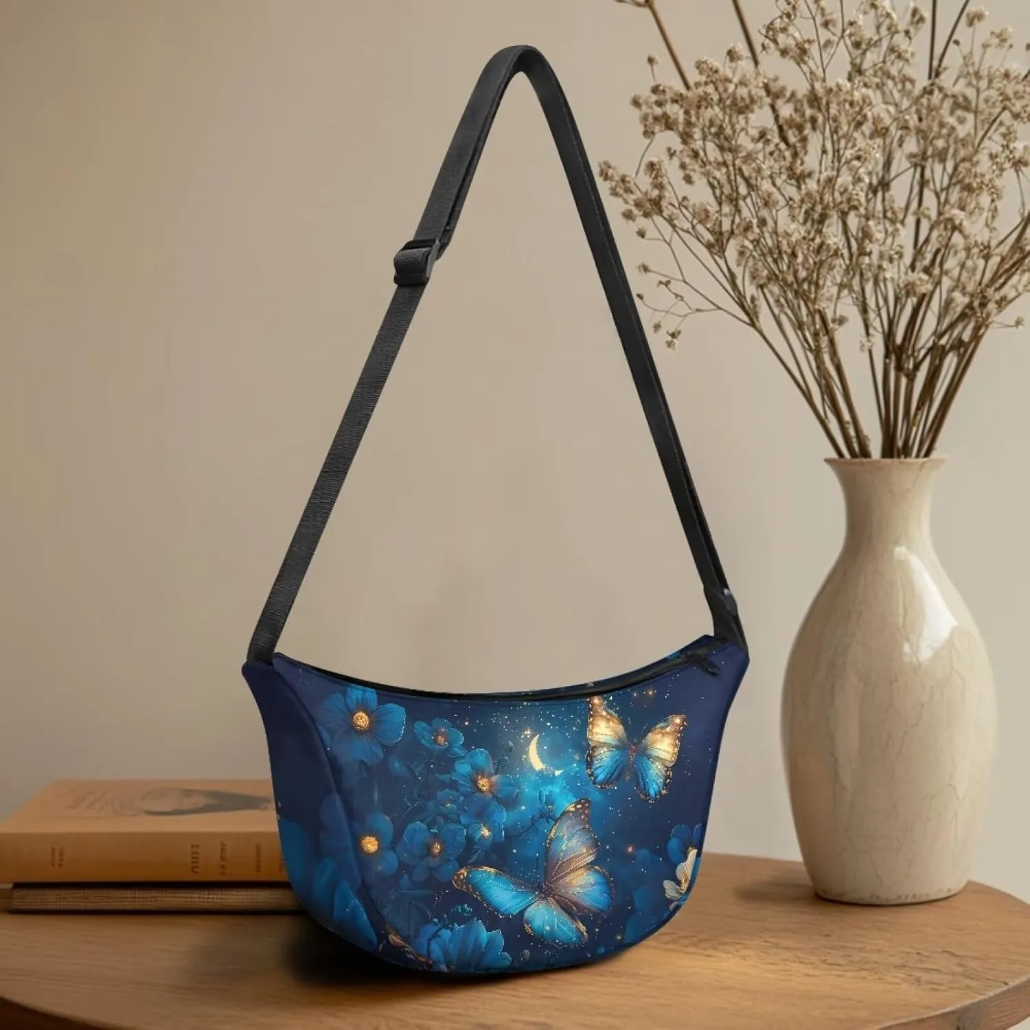 Dolyues Chic Women's Crossbody Hobo Sling Bag - Fashionable Crescent Shoulder Purse & Casual Dumpling Handbag