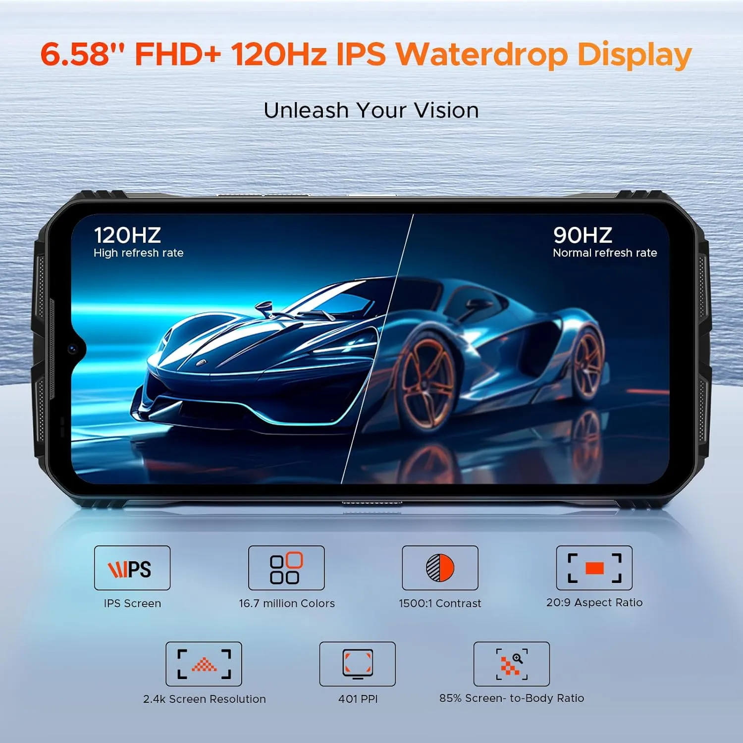 DOOGEE V MAX Pro(2025) 5G Rugged Phone,22000mAh,32GB 512GB/TF 2TB,Android 14 Rugged Smartphone,108MP 20MP Night Vision Phone, 6.58"FHD  120Hz IPS Screen, IP68/IP69K Waterproof,NFC/OTG/Face ID/1.18 lb