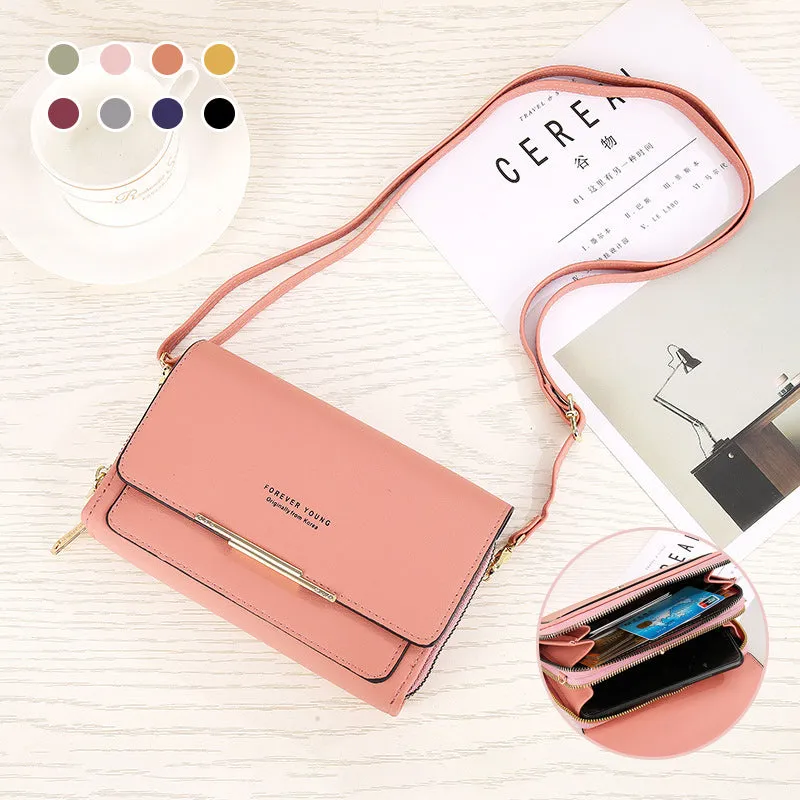 Double Layer Crossbody Purse Bag