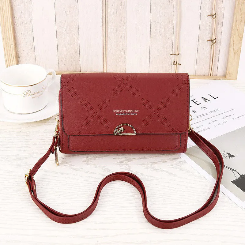 Double Layer Crossbody Purse Bag