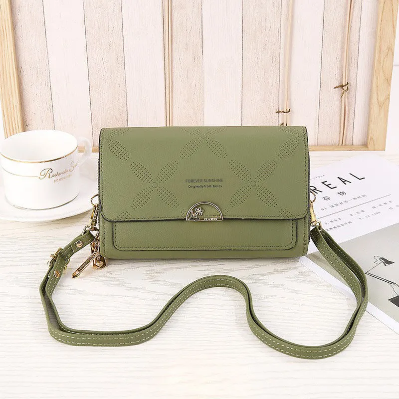Double Layer Crossbody Purse Bag