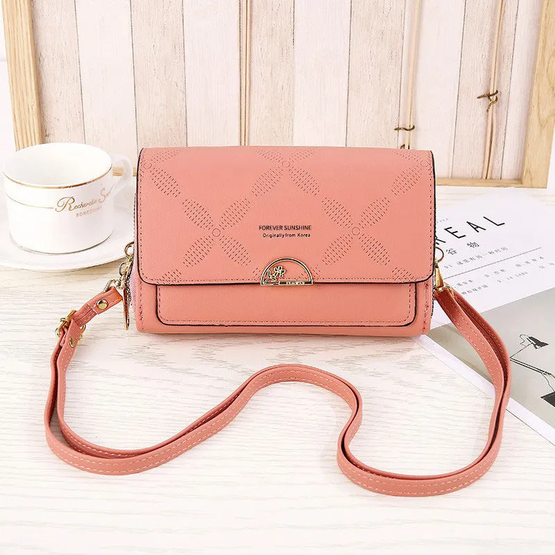 Double Layer Crossbody Purse Bag