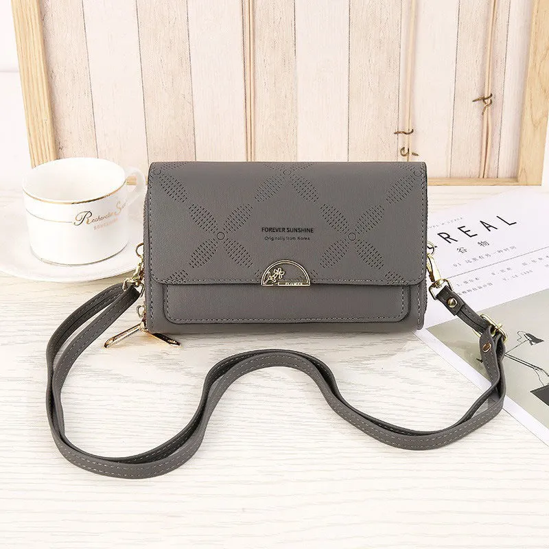 Double Layer Crossbody Purse Bag