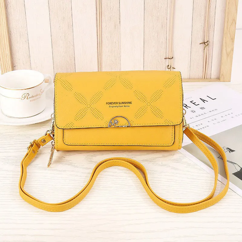Double Layer Crossbody Purse Bag