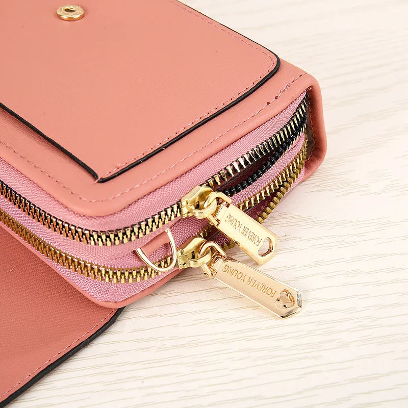 Double Layer Crossbody Purse Bag