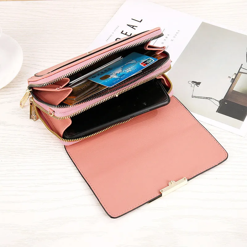 Double Layer Crossbody Purse Bag