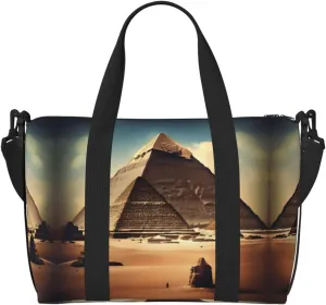 Dreaming of the Pyramids of Khufu Crossbody handbag, travel casual handbag, suitable for work, travel, fitness, tourism, women's zipper storage bag,