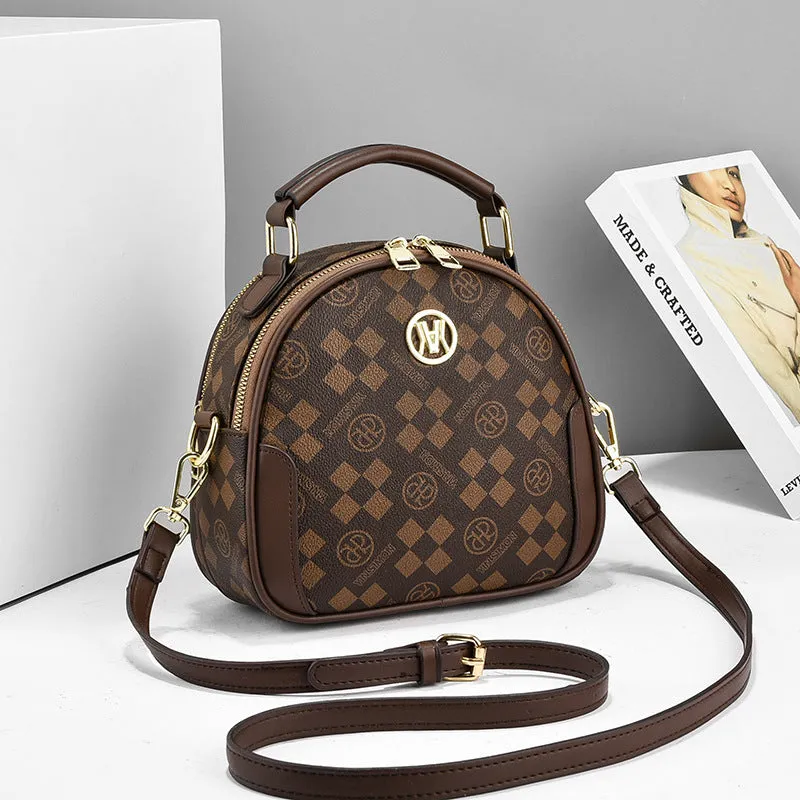 Durable Women's Popular Printed Fashion Round Crossbody Bags