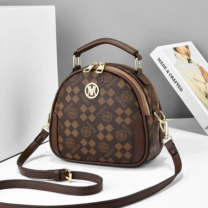 Durable Women's Popular Printed Fashion Round Crossbody Bags