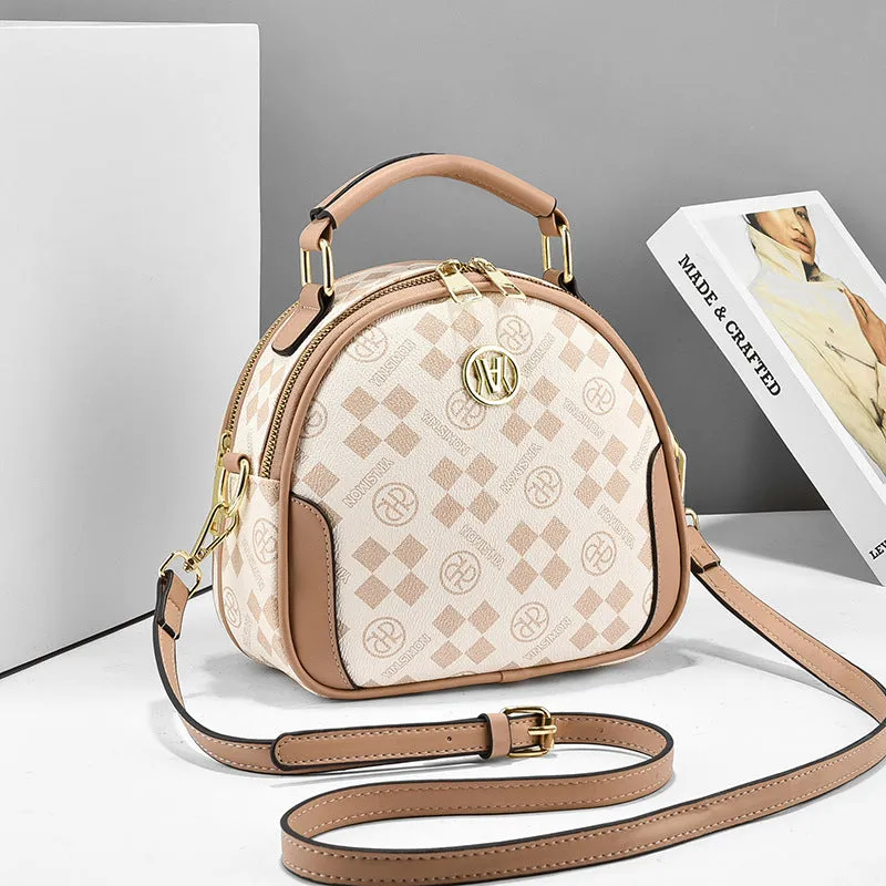 Durable Women's Popular Printed Fashion Round Crossbody Bags