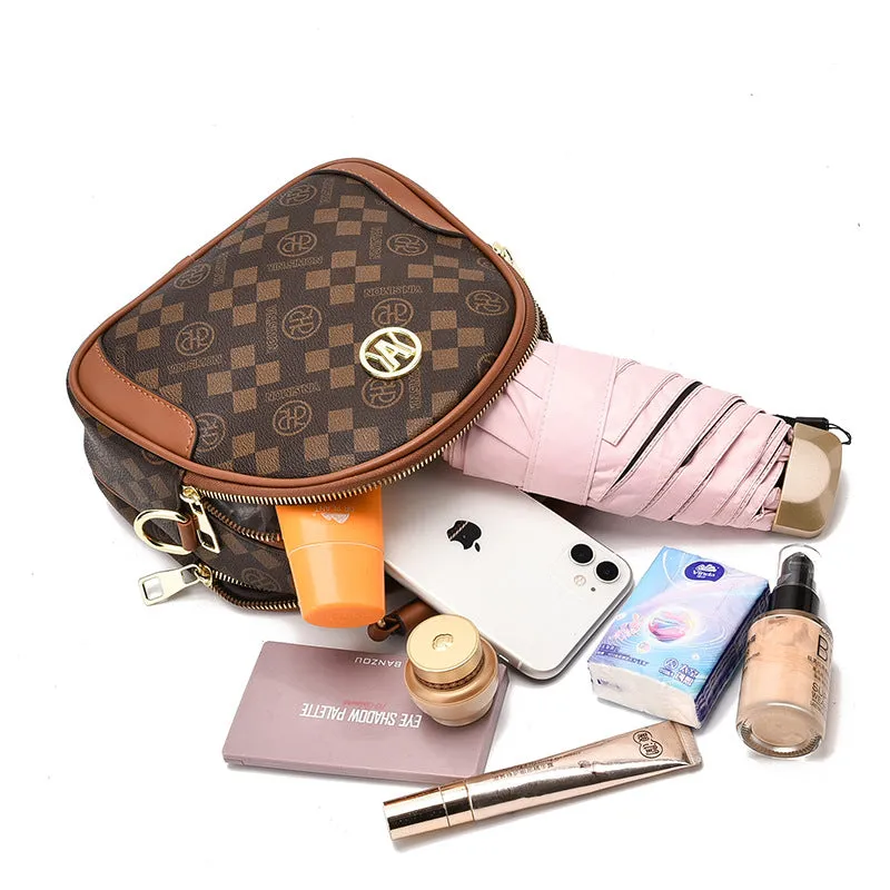 Durable Women's Popular Printed Fashion Round Crossbody Bags