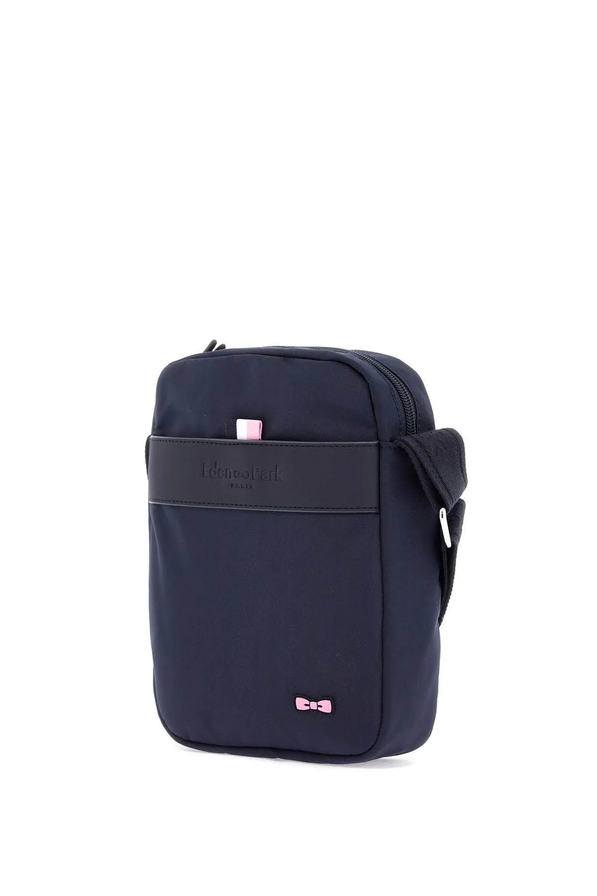 Eden Park Navy Blue Messenger Bag For Men With Zip And Front Pocket For Work