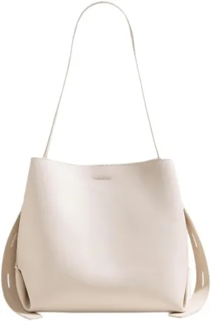Elegant PU Leather Large Bucket Tote Shoulder & Crossbody Hobo Top-Handle Handbag Purse for Women's Fashion Style