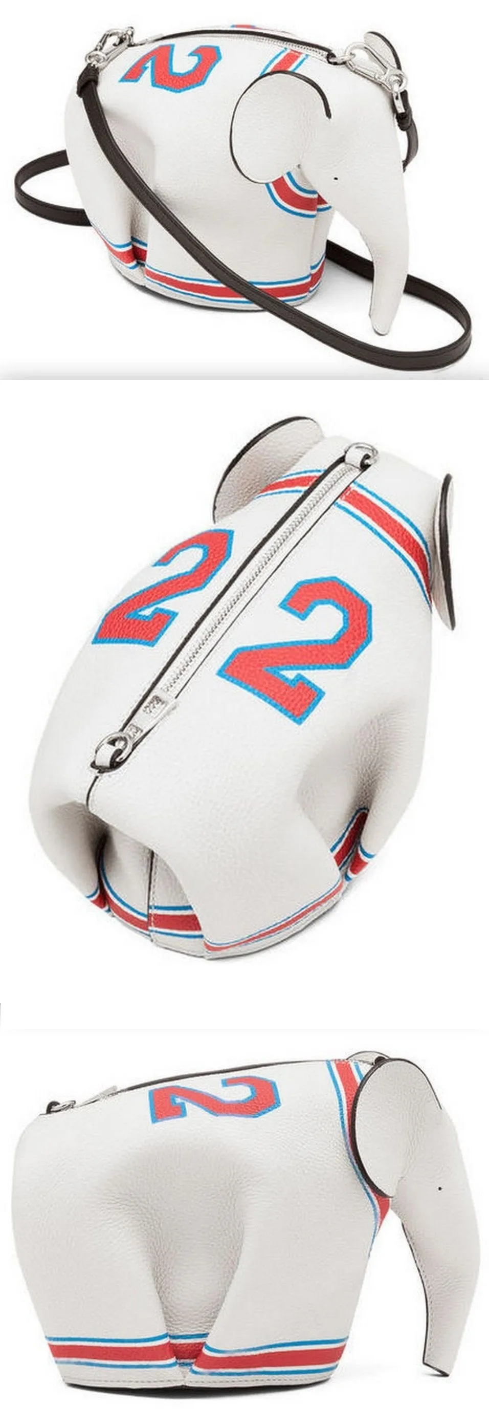 Elephant 22 Mini Bag Soft White/Red