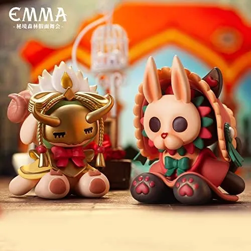 Emma Mystery Forest Mask Party Blind Box Toy Box Bulk Popular Collectible Random Art Toy Bags Cute Figure Creative Gift Boxes Surprise Desktop Decroration for Christmas Birthday Party Holiday