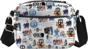 ENSIANTH Dr Movie Inspired Gift The 11th Doctor Crossbody Purses Bag Dr Lover Messenger Bags Blue Police Box Gift