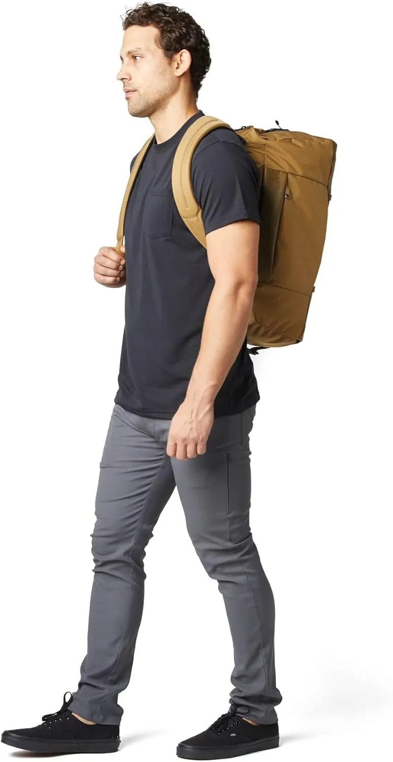 Errant Modular Duffel Bag Hymassa Tan – 35L Weekender, Travel Duffel Backpack, Waterproof, Ventilated Wet/Dry Compartment